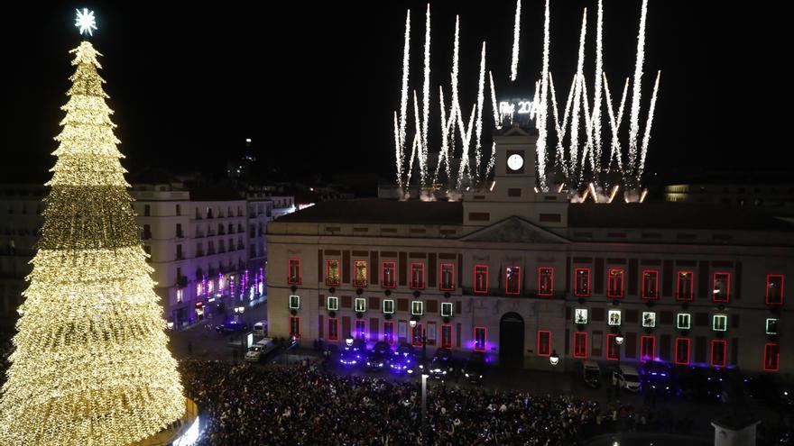 La Puerta del Sol durant les campanades