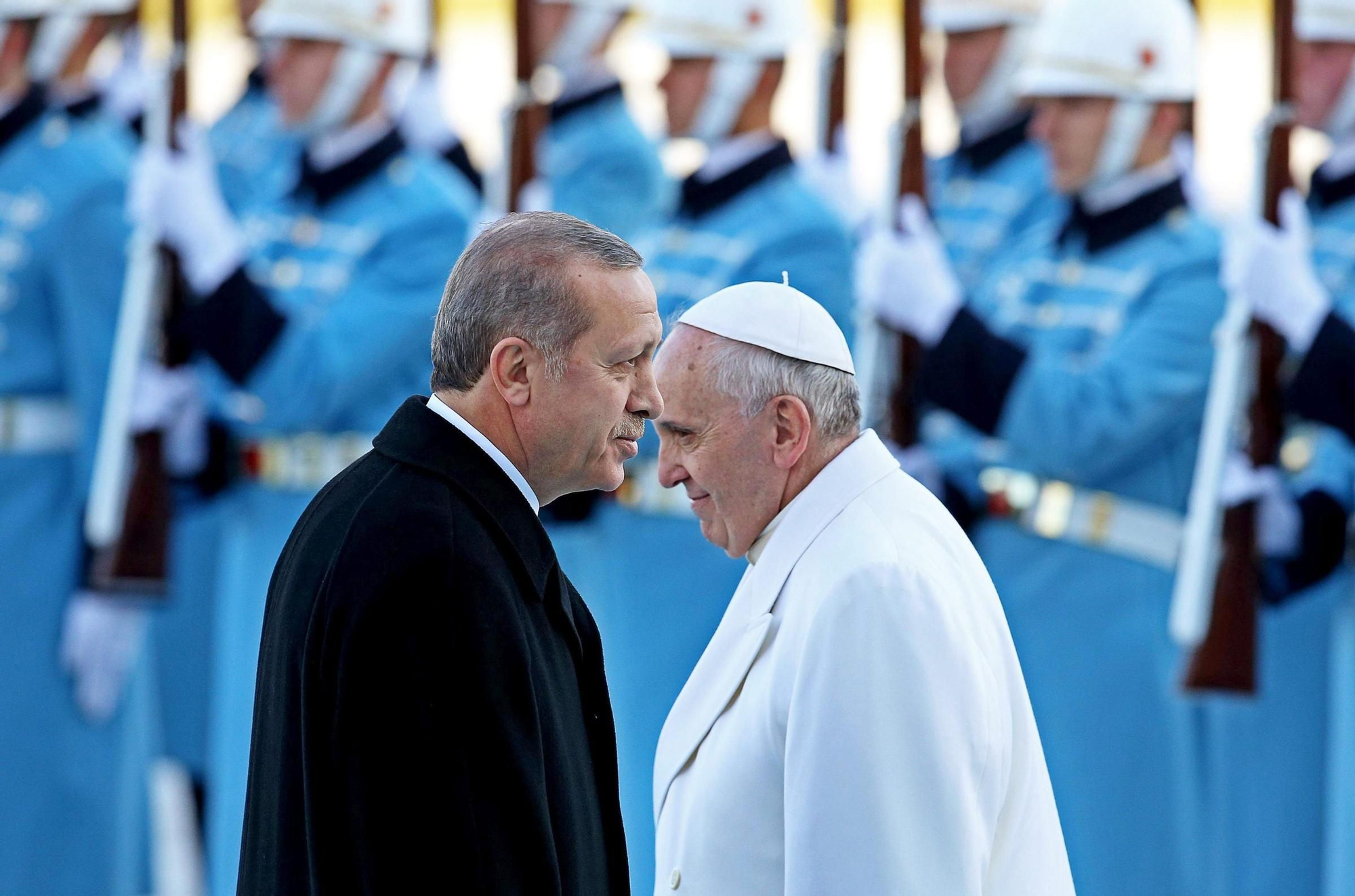 El papa Francisco y Erdogan