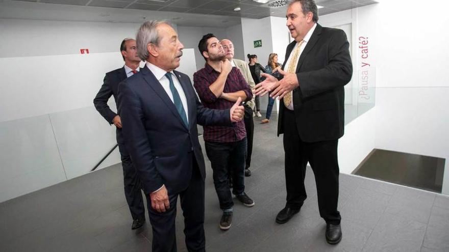 visita al vivero de empresas de la salud.