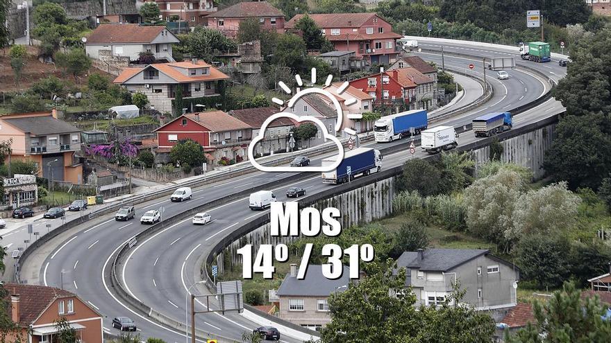 El tiempo en Mos: previsión meteorológica para hoy, jueves 29 de mayo