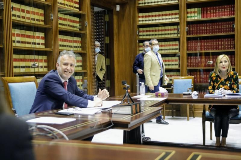 Reunión de Victor Torres presidente del gobierno de Canarias con el grupo político del PP   | 14/05/2020 | Fotógrafo: Delia Padrón