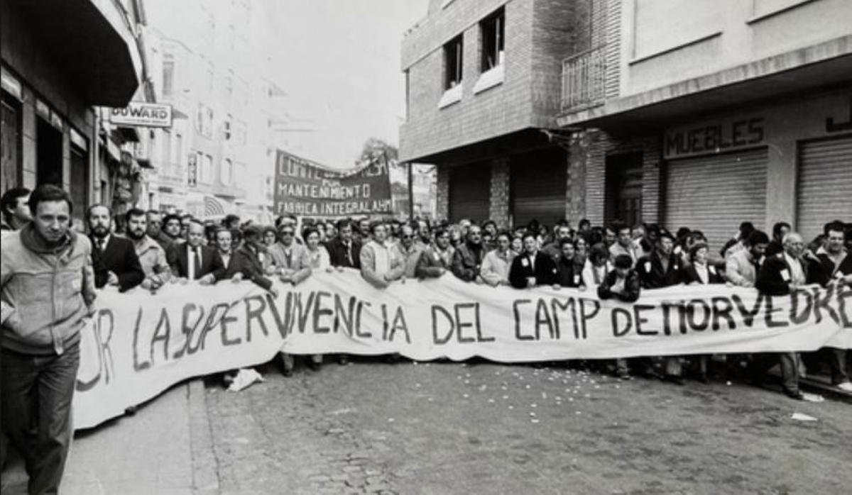 Una de las protestas contra el cierre de AHM.
