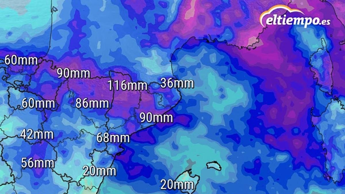 Accumulation de précipitations prévue jusqu'à dimanche à 23h30.