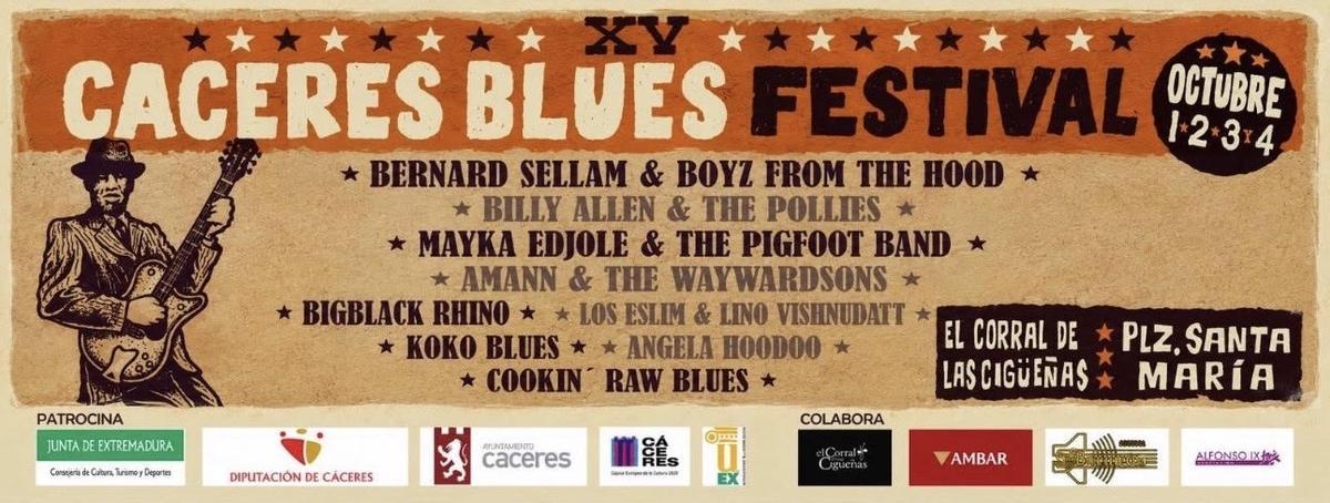 Cartel de Blues Cáceres 2026.