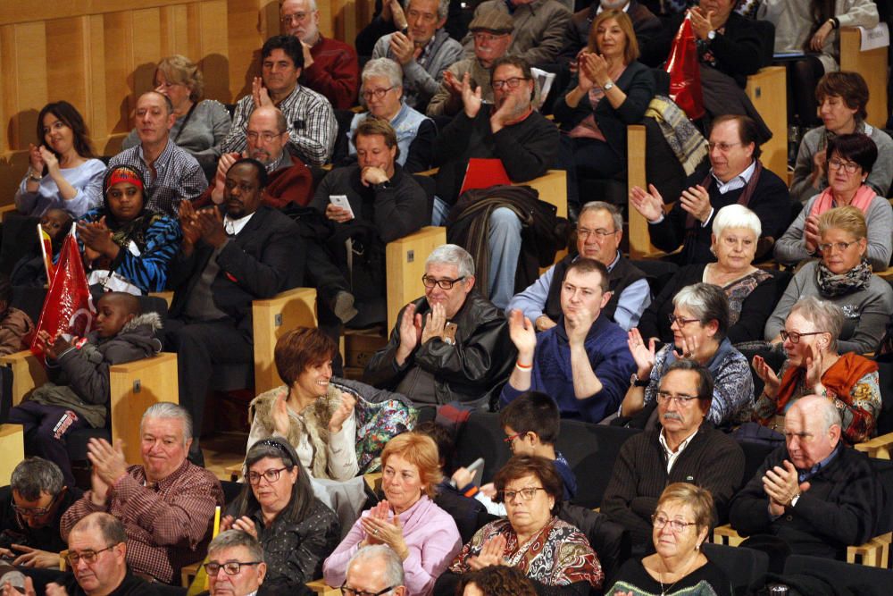 Acte de campanya del PSC a Girona amb Miquel Iceta i Pedro Sánchez