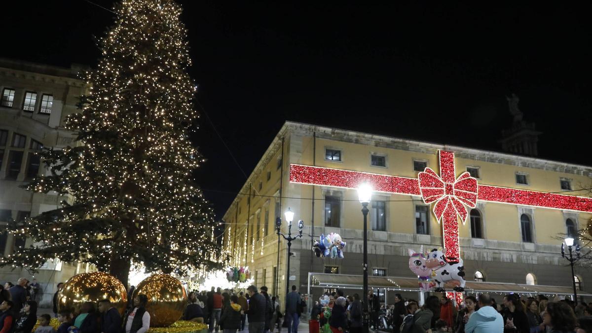 Ambiente navideño en el Parchís.