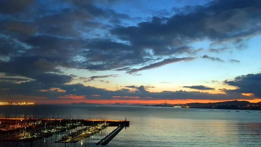 Vista general de la ría de Vigo.