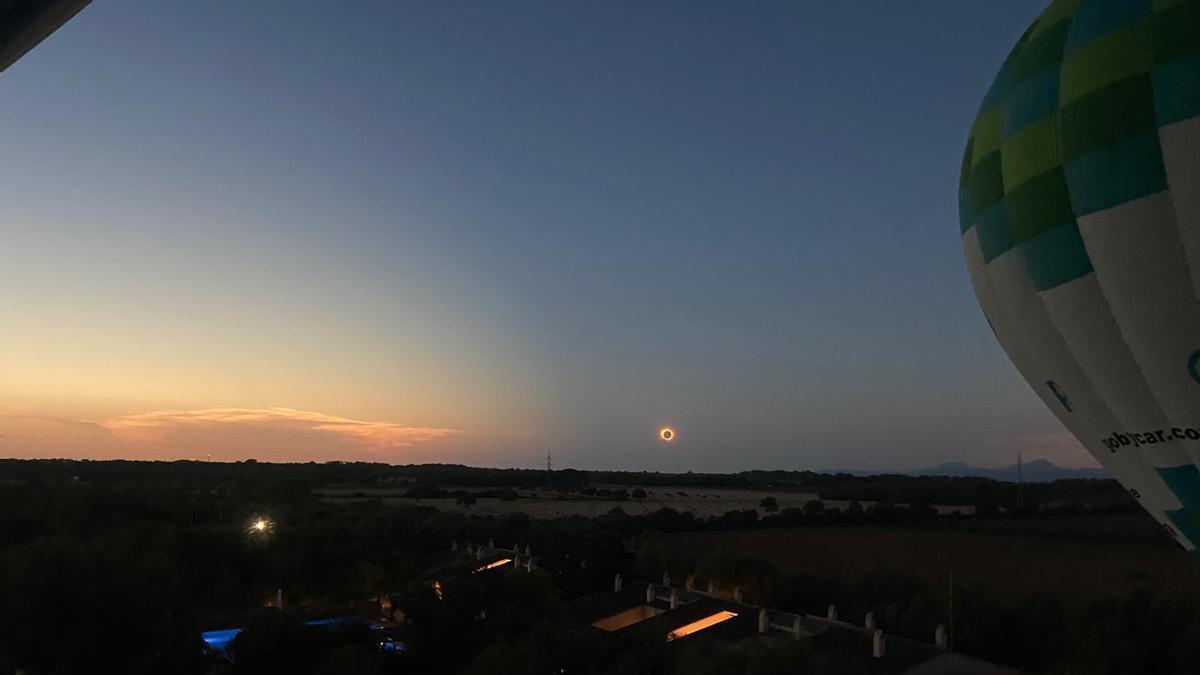 Imagen del eclipse del siglo en Mallorca