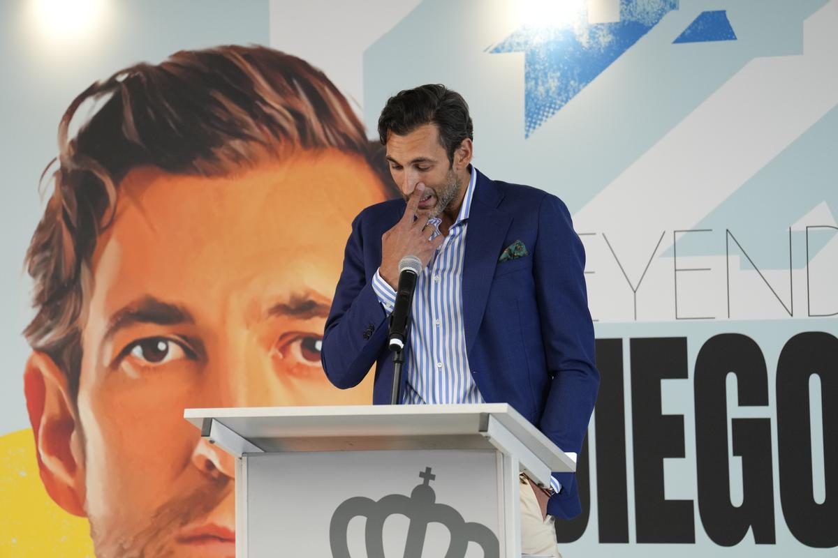 Acto de despedida del portero del Espanyol Diego López