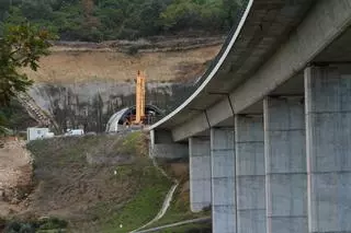 Obras del AVE en la que se produjo el accidente, en San Cibrao das Viñas