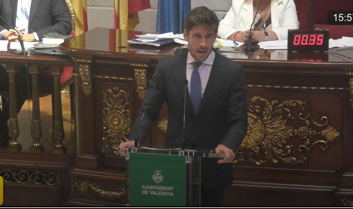 Juan Carlos Caballero se encargó del turno de réplica por parte del PP