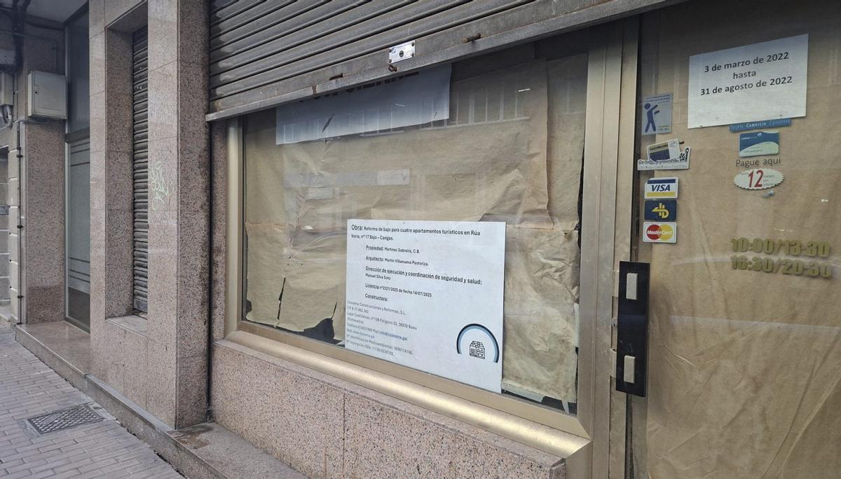 Bajo destinado a viviendas turísticas en la calle Noria.