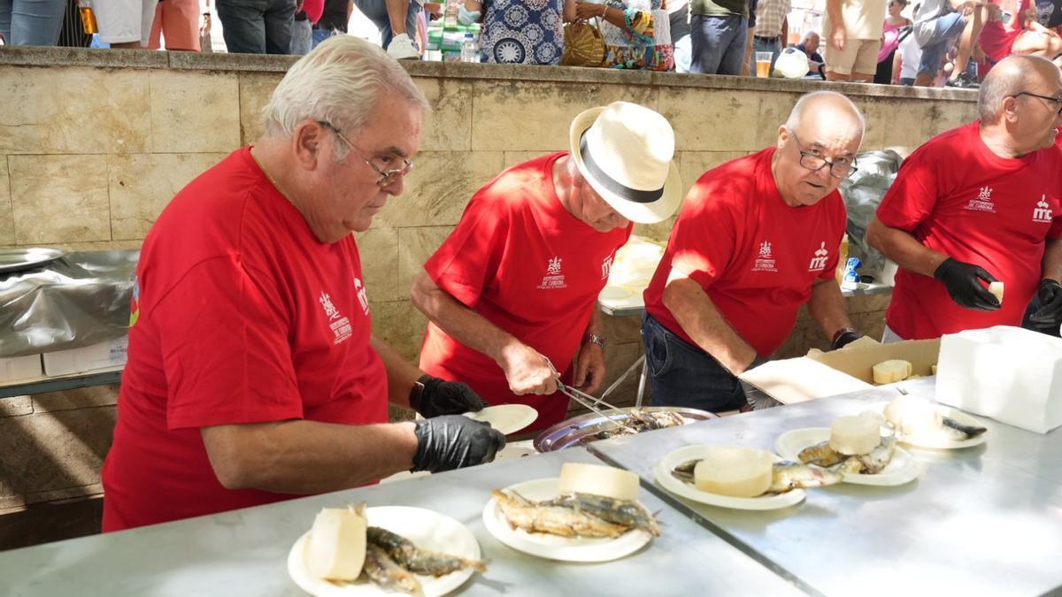 Asado de sardinas en la Velá de la Fuensanta del pasado 2022.