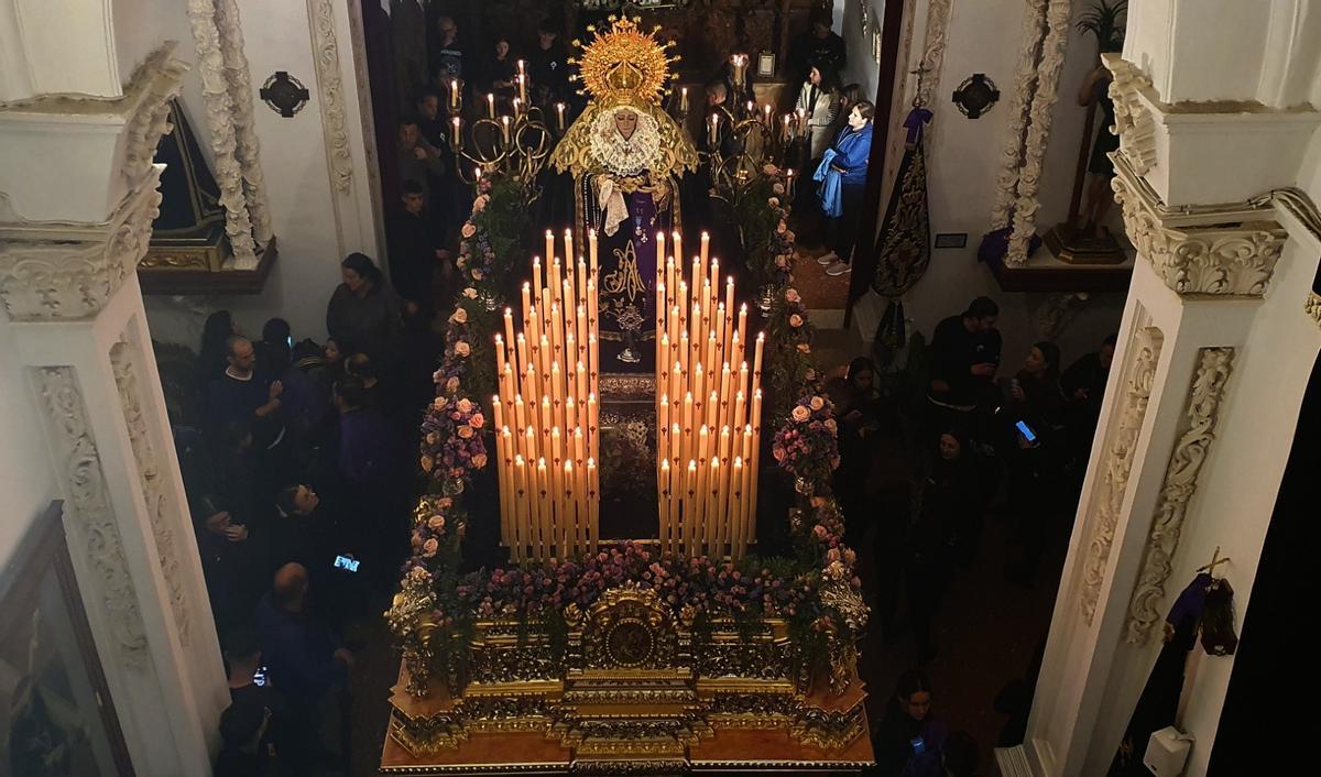 Las imágenes de la procesión de Los Dolores de Priego no han salido.