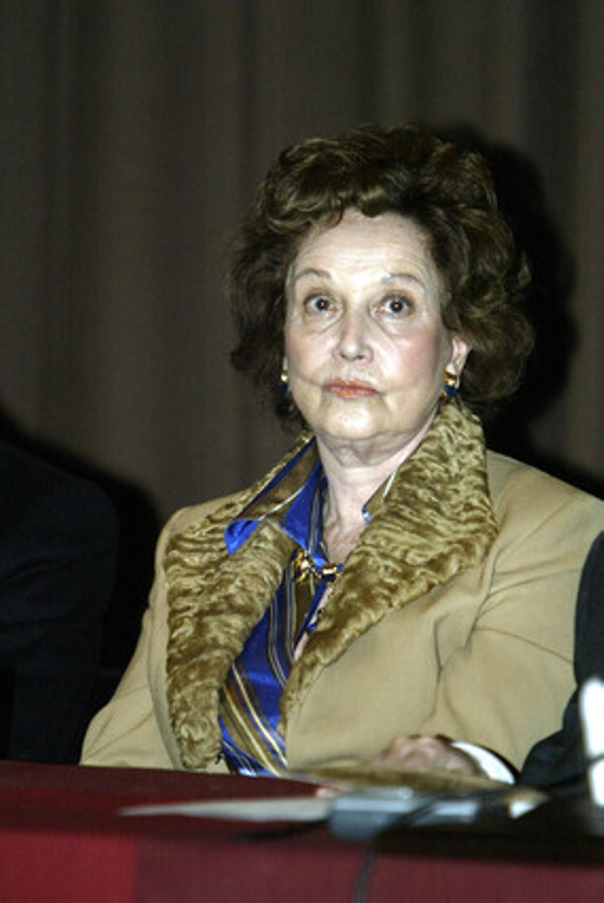 La filla de Franco, Carmen Franco, en una imatge del 2003. La filla de Franco, Carmen Franco, en una imatge del 2003.