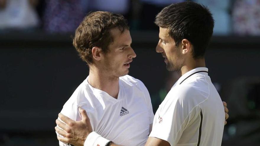 Murray y Djokovic, en Wimbledon 2013.