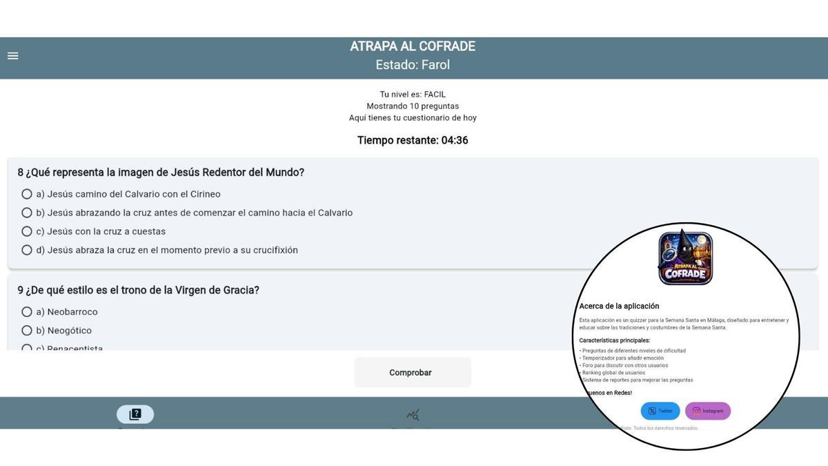 'Atrapa al Cofrade' estará disponible a partir del Miércoles de Ceniza.