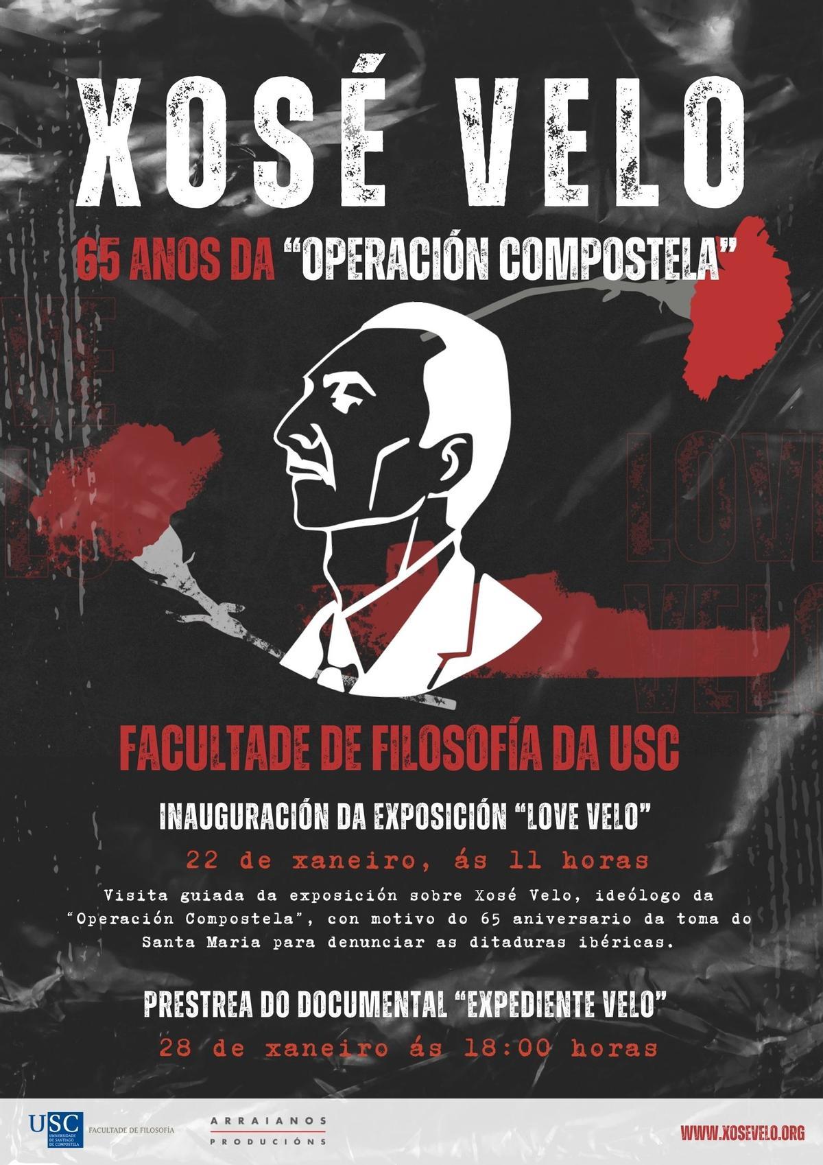 Cartel de la exposición, en Filosofía de la USC.
