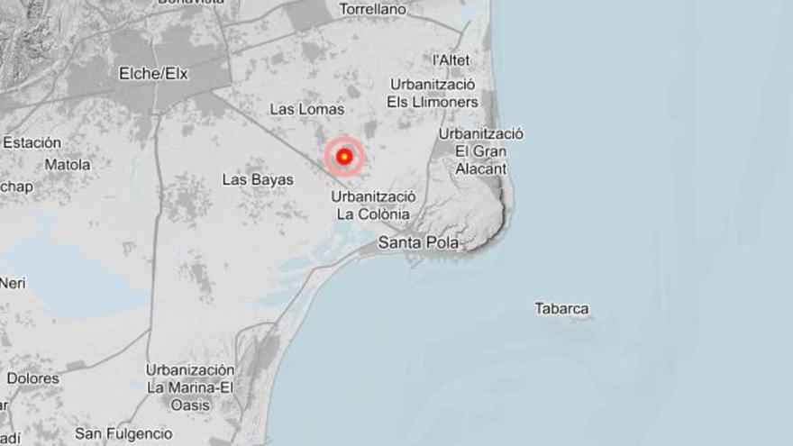 Dos terremotos en Crevillent y uno en Santa Pola en once horas