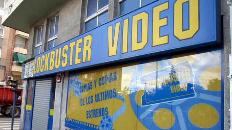 Una tienda de Blockbuster en España.