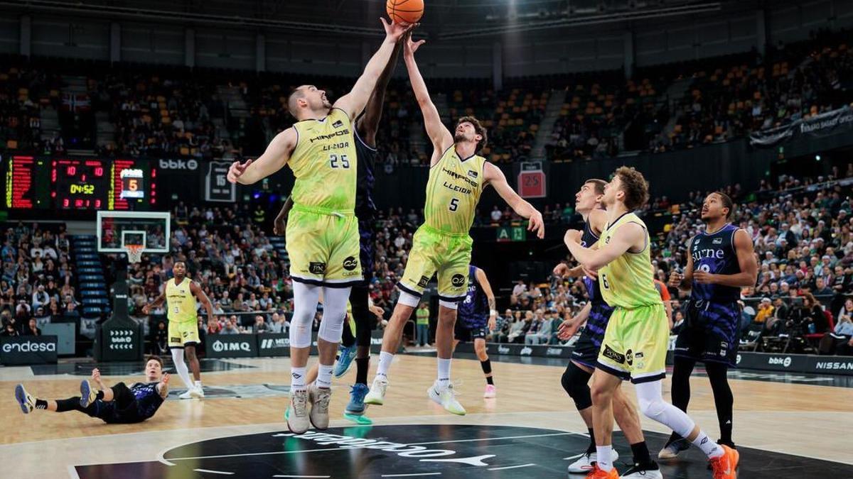 El Hiopos Lleida trató de plantar cara en Bilbao pero acabó cediendo de manera clara