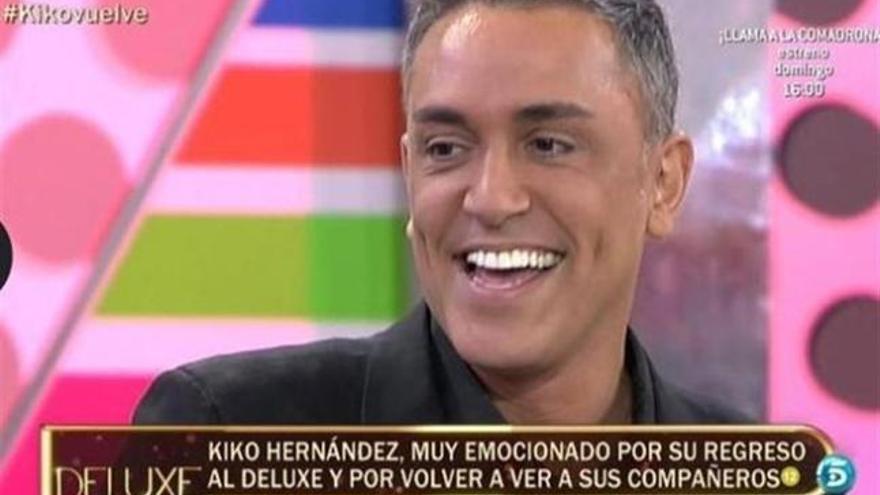 Kiko Hernández durante la entrevista en &#039;Sálvame Deluxe&#039;.