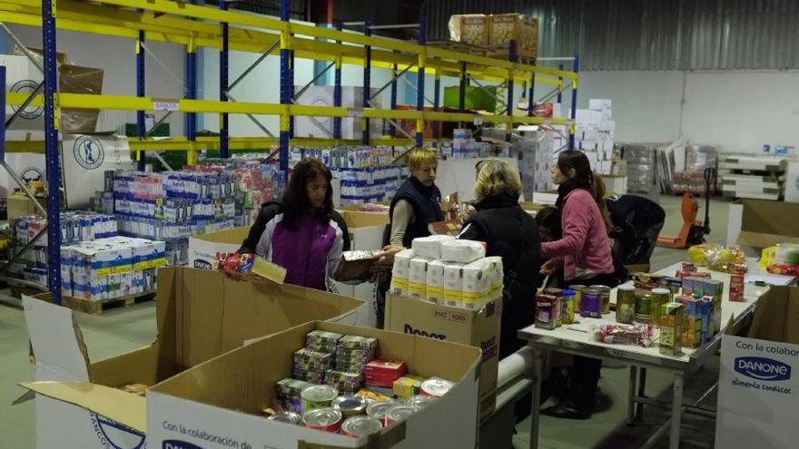 Voluntarios en el Banco de Alimentos de Zamora