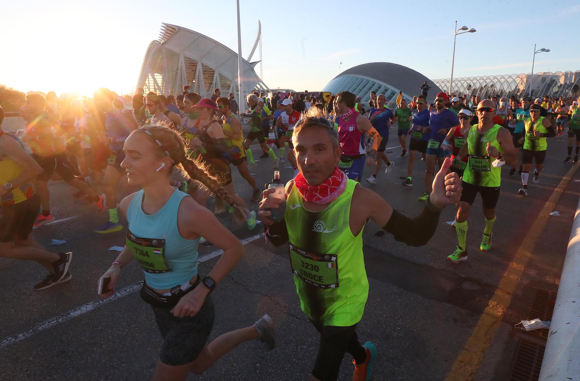 Salida del Maratón Valencia 2021