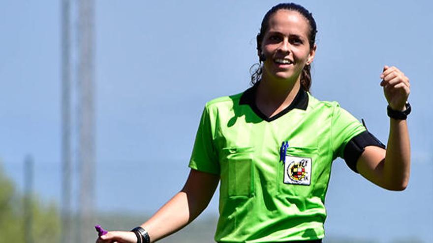 Amy Peñalver, el domingo durante el partido en Sant Rafel.