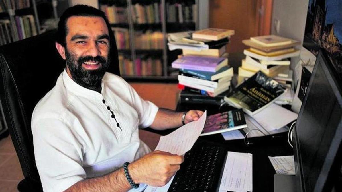 José Miguel Perera en su estudio.