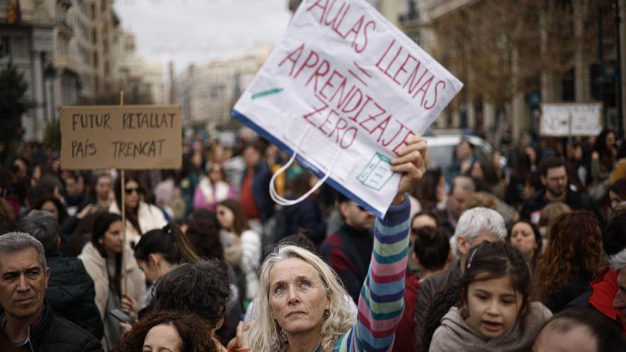 Huelga educativa en València
