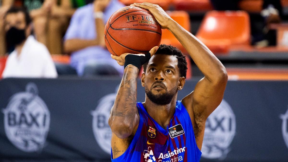 Cory Higgins, durante el partido de la Lliga Catalana entre Barça y Joventut