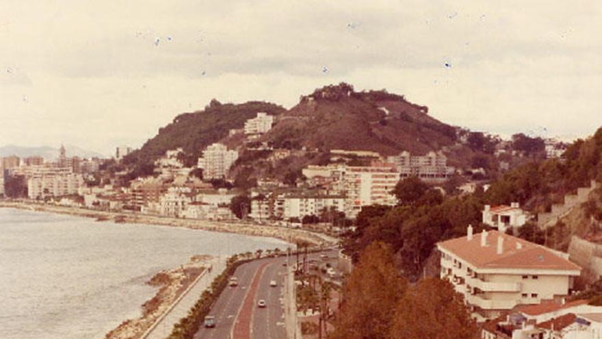 Aspecto del Paseo Marítimo por La Malagueta, en 1983.