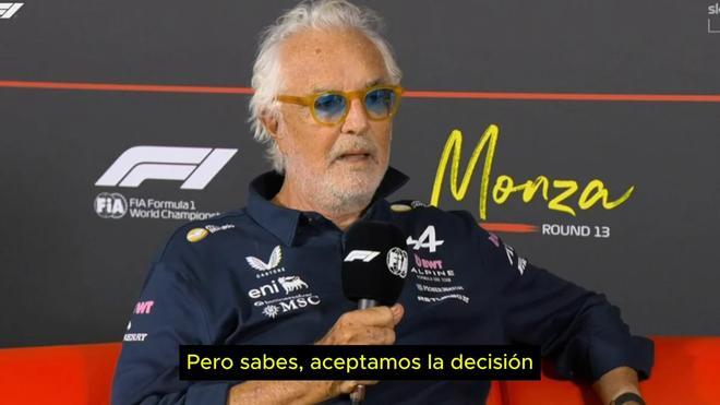 Rajada de Briatore por el podio arrebatado: “Mi equipo merece mucho más respeto”