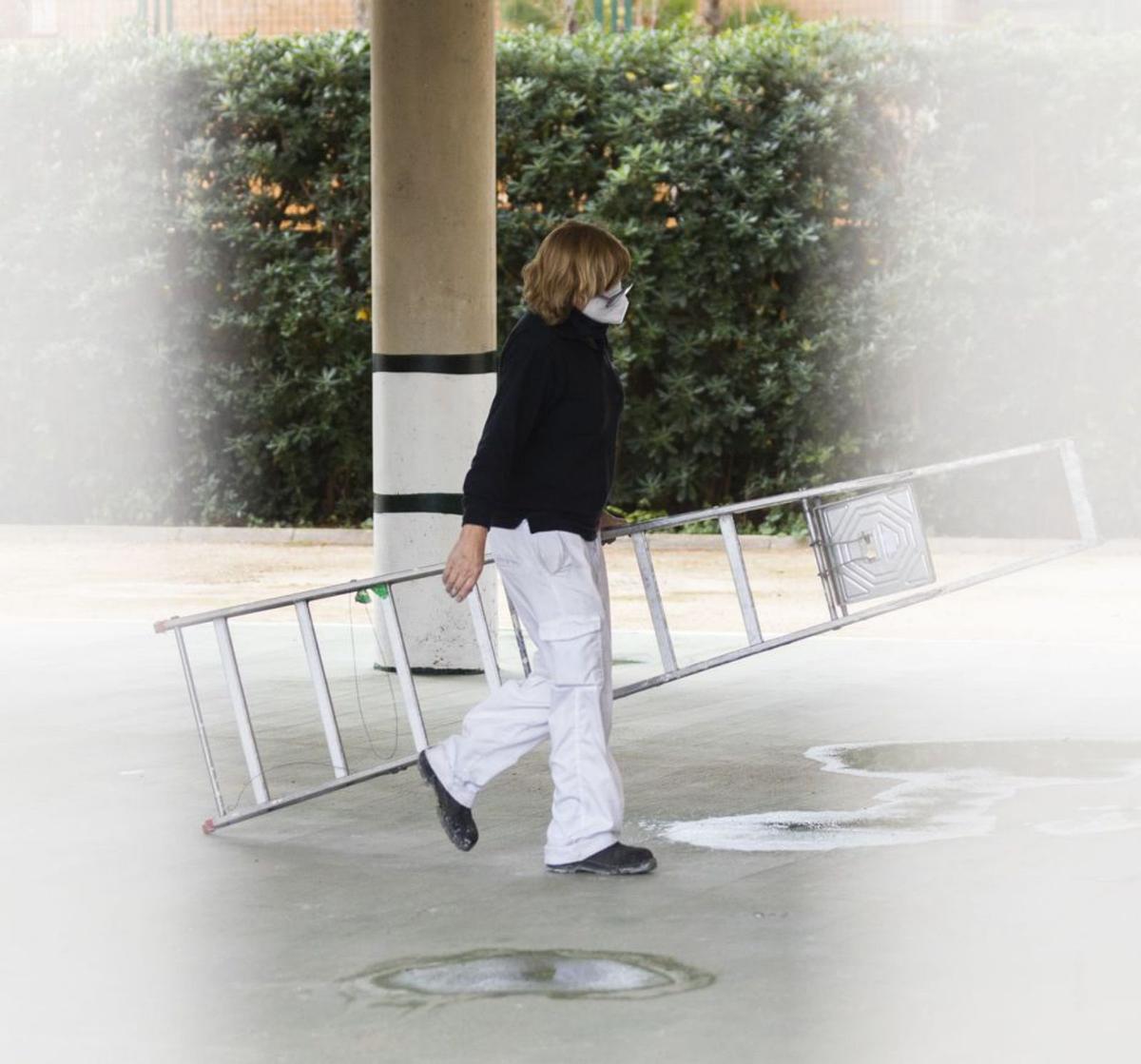 Una trabajadora de ungeriátrico.  g.caballero