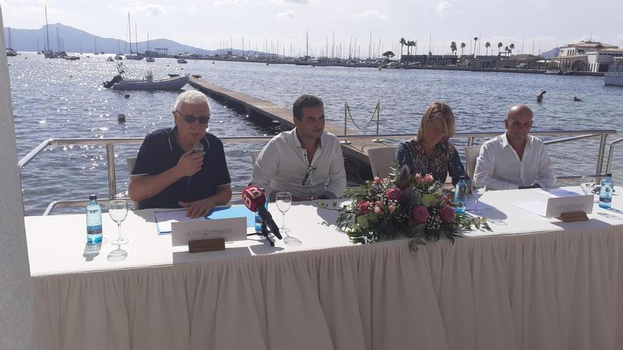 Buades, Cifre, EstarÃ s y ColombÃ¡s han presentado hoy el proyecto de hidrosuperficie en el Port de PollenÃ§a.