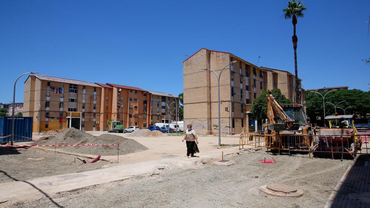 Obras iniciadas en los bloques de Manuel Sagrado.