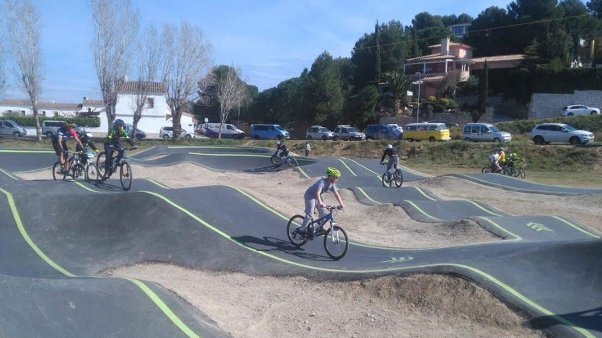 Imagen del circuito de 'pump track' en la Escala