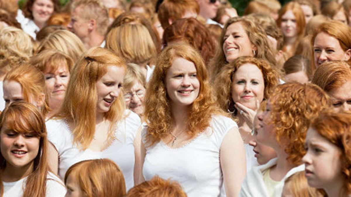 Encuentro de pelirrojos en Holanda, en el 2011.