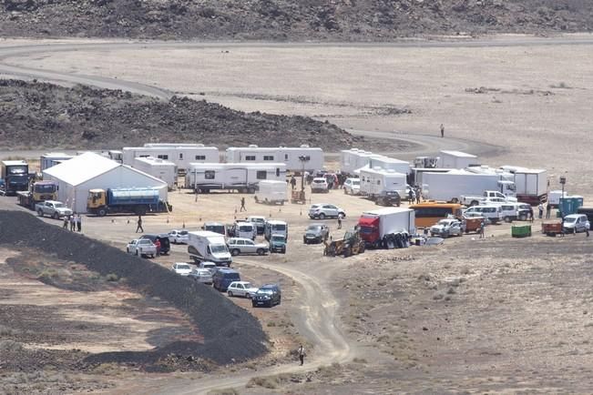 FUERTEVENTURA - BRAD PÌTT RODANDO UNA ESCENA DE LA PELICULA �?Allied�? - 24-05-16 - FOTO: GABRIEL FUSELLI