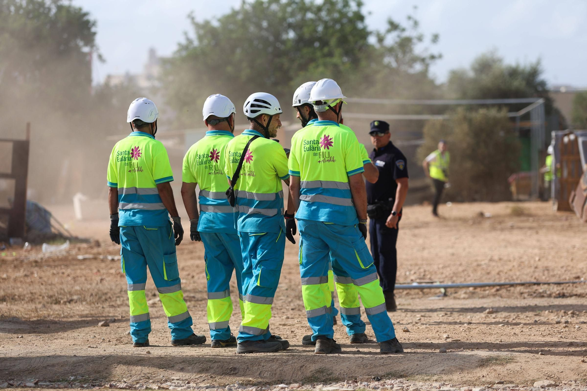 Todas las imágenes del desalojo de Can Rova 2 en Ibiza
