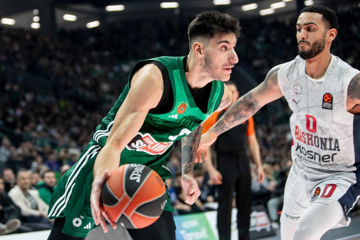 El Panathinaikos pasó por encima del Baskonia en una noche aciaga con la lesión de Lessort