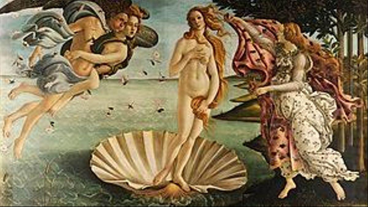 &#039;El nacimiento de Venus&#039; de Botticelli.