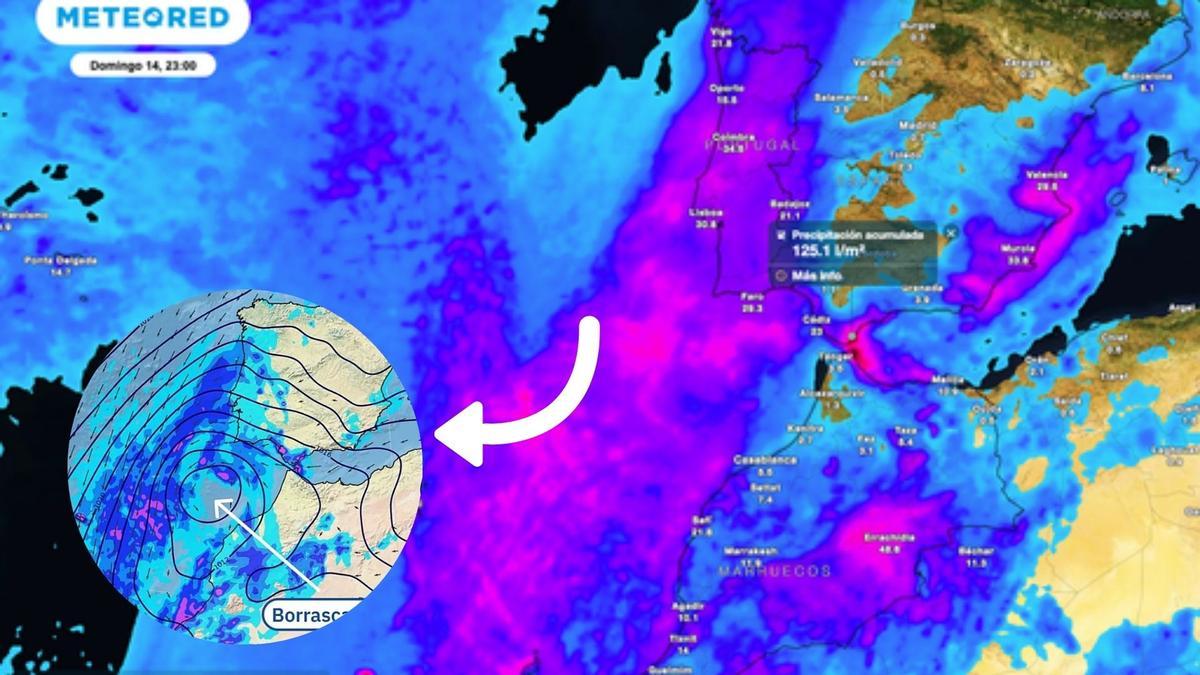 La borrasca Emilia pegará con fuerza durante este fin de semana