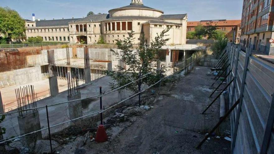 Aspecto de las obras del frustrado palacio de congresos.