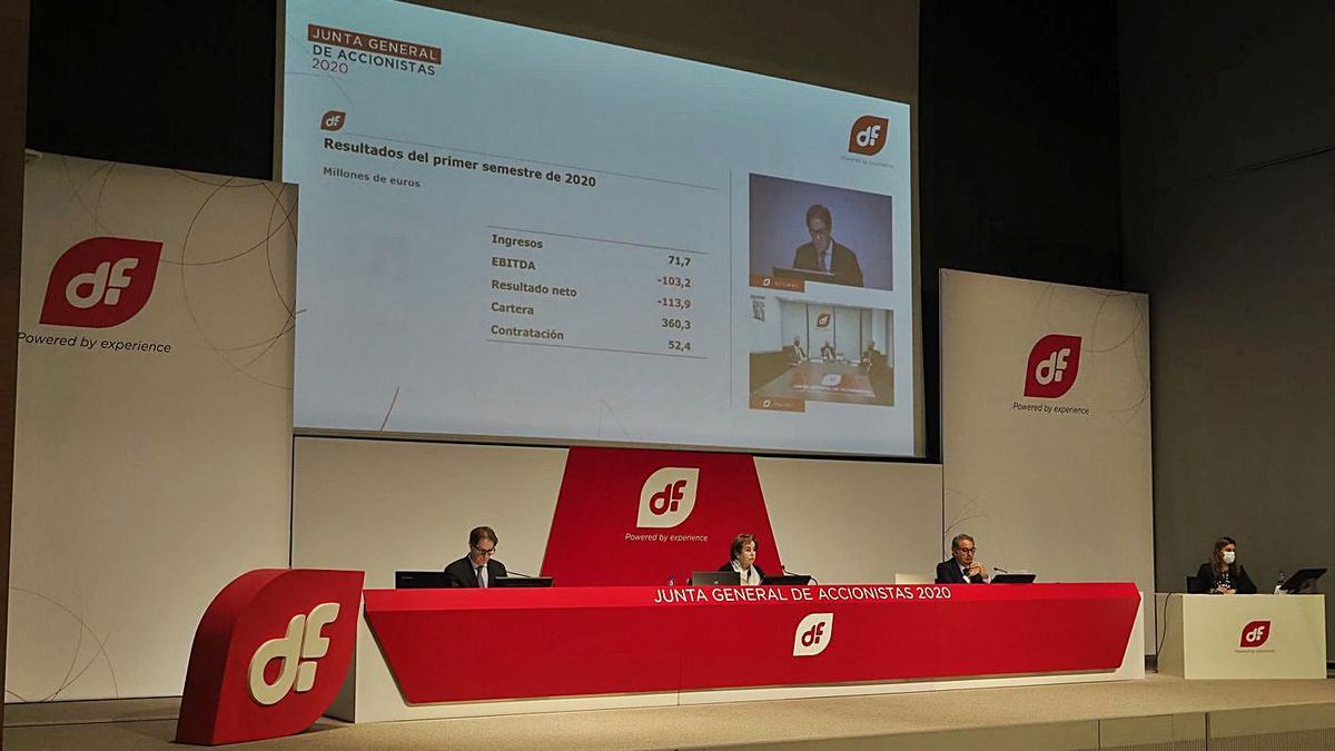 Última junta general  de accionistas de Duro, celebrada en octubre.