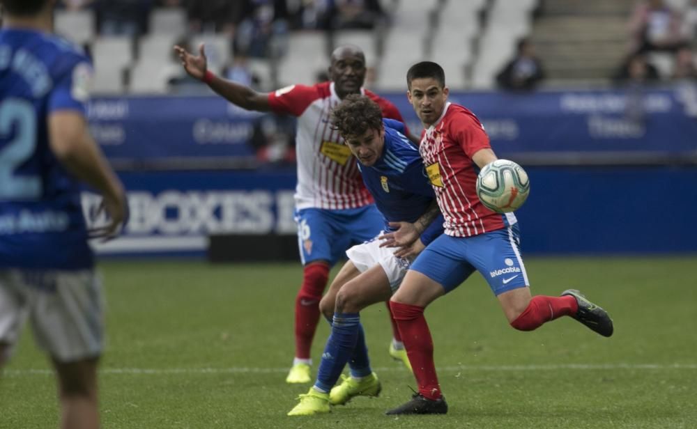 El derbi entre Oviedo y Sporting en imágenes