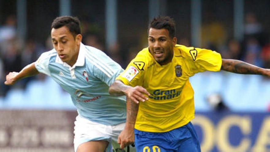 Orellana, en un partido contra Las Palmas.