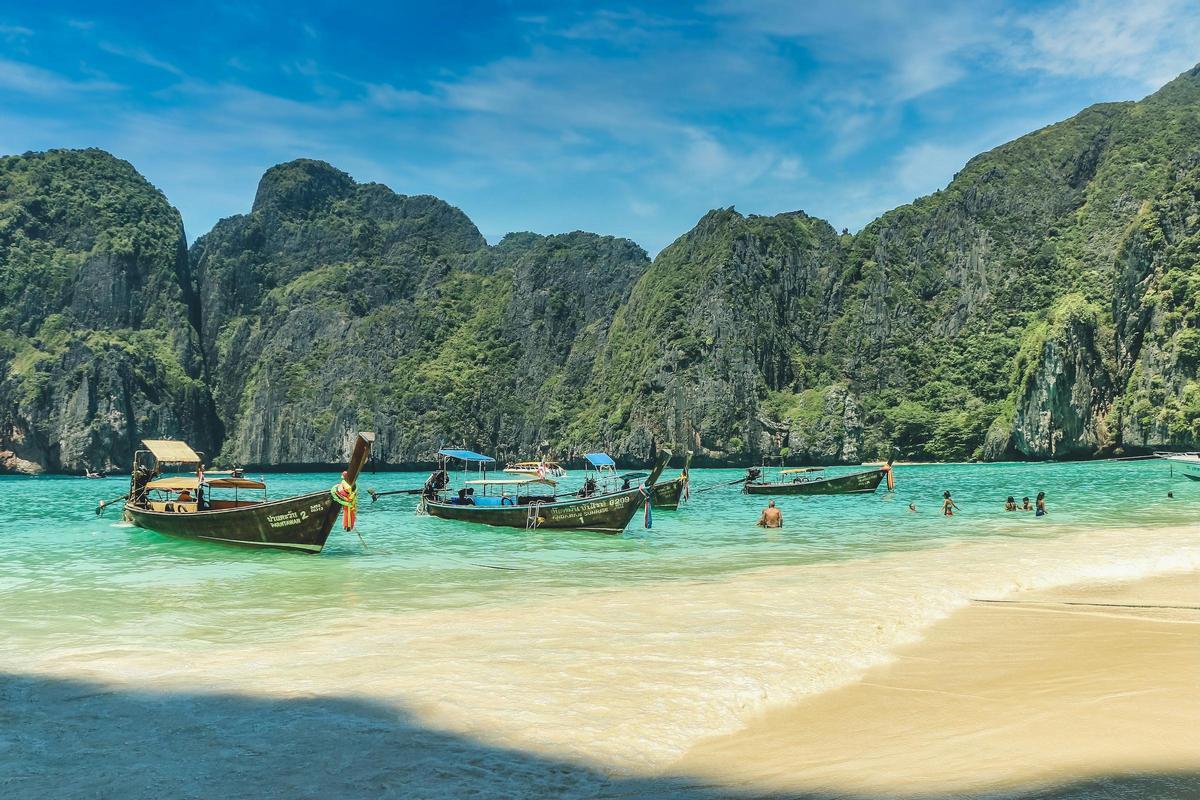 Maya Bay, situada en la isla de Ko Phi Phi Leh, en Tailandia