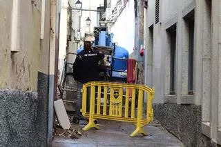 Tres heridos tras quedar colgados de una grúa en Plasencia